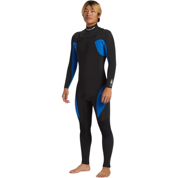 2026 Quiksilver Mens Mercury 4/3mm Chest Zip Wetsuit AQYW103116 - Olympian Blue